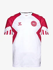Hummel - DBU 23 AWAY JERSEY S/S - futbolo marškinėliai - white/tango red - 0