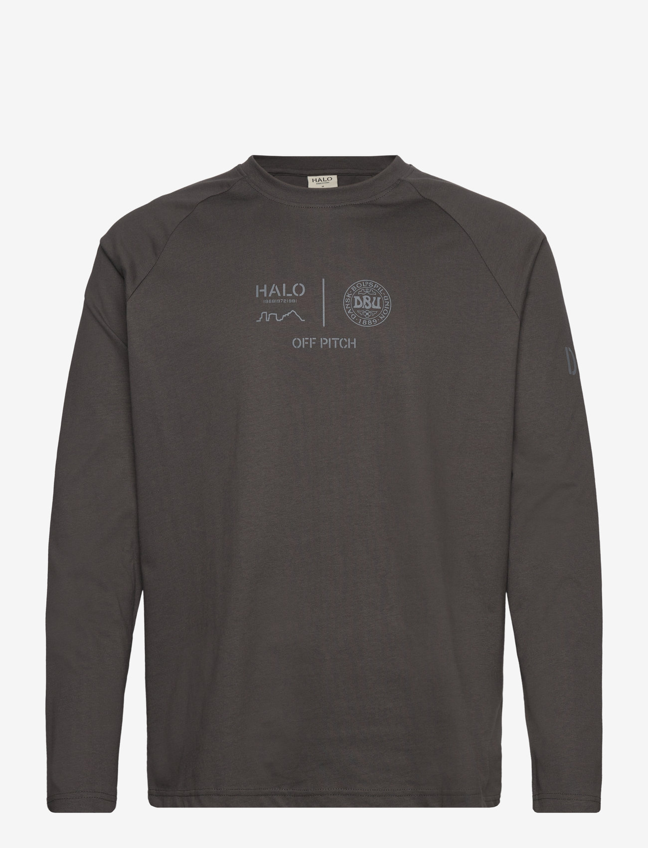 Hummel - HALO DBU LS GRAPHIC T-SHIRT - långärmade tröjor - raven - 0