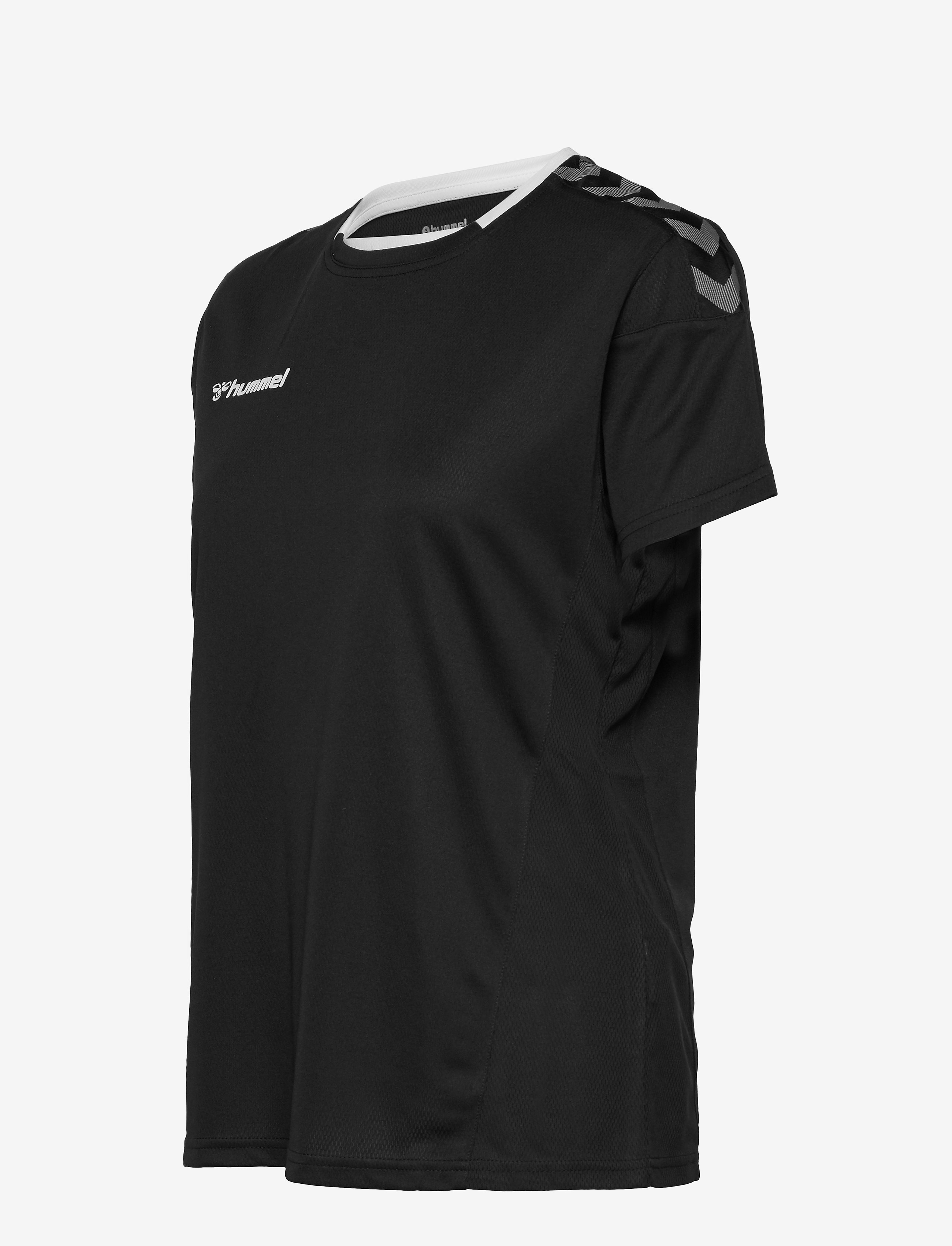 Hummel - hmlAUTHENTIC POLY JERSEY WOMAN S/S - black/white - 3