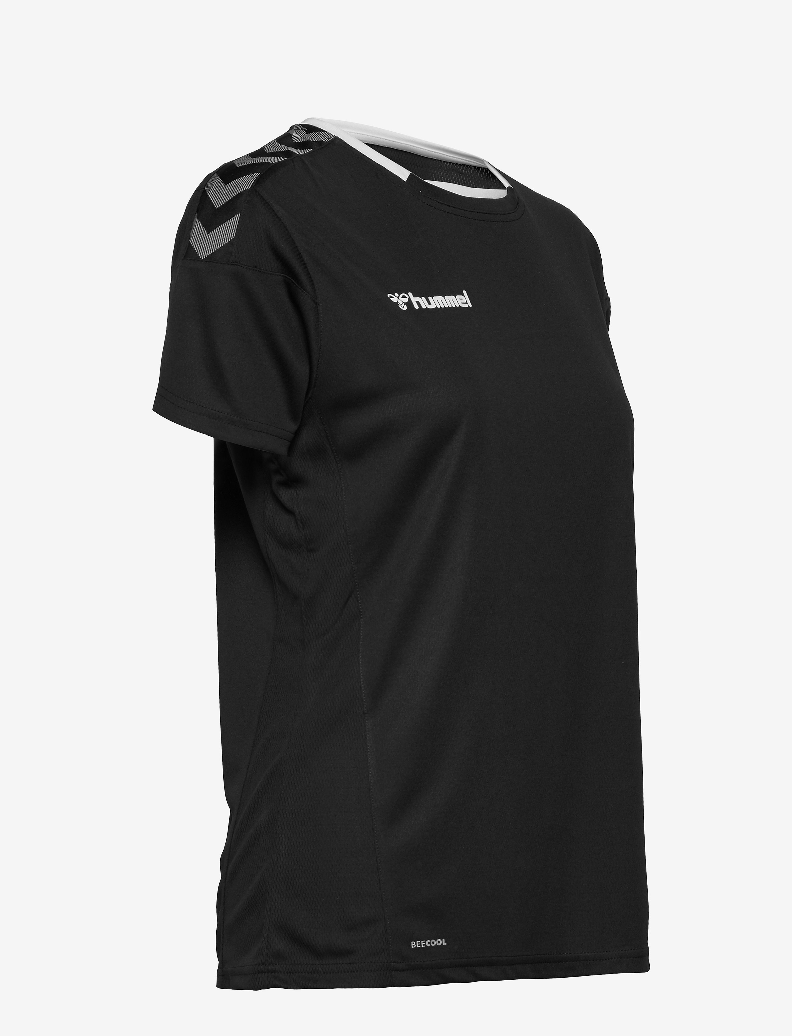 Hummel - hmlAUTHENTIC POLY JERSEY WOMAN S/S - black/white - 4