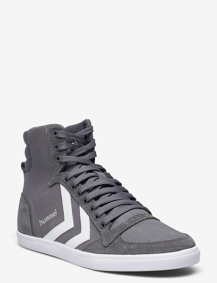 Hummel - HUMMEL SLIMMER STADIL HIGH - höga sneakers - castle rock/white kh - 0