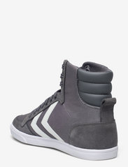 Hummel - HUMMEL SLIMMER STADIL HIGH - high top sneakers - castle rock/white kh - 2