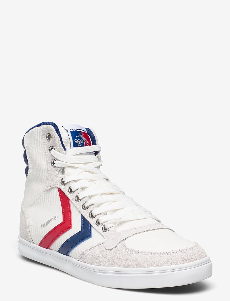 Hummel - HUMMEL SLIMMER STADIL HIGH - za kostkę - white/blue/red/gum - 0