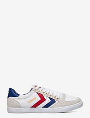 Hummel - HUMMEL SLIMMER STADIL LOW - lave sneakers - white/blue/red/gum - 1
