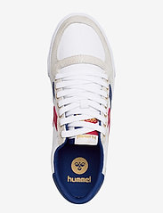 Hummel - HUMMEL SLIMMER STADIL LOW - sportiska stila apavi ar pazeminātu potītes daļu - white/blue/red/gum - 3