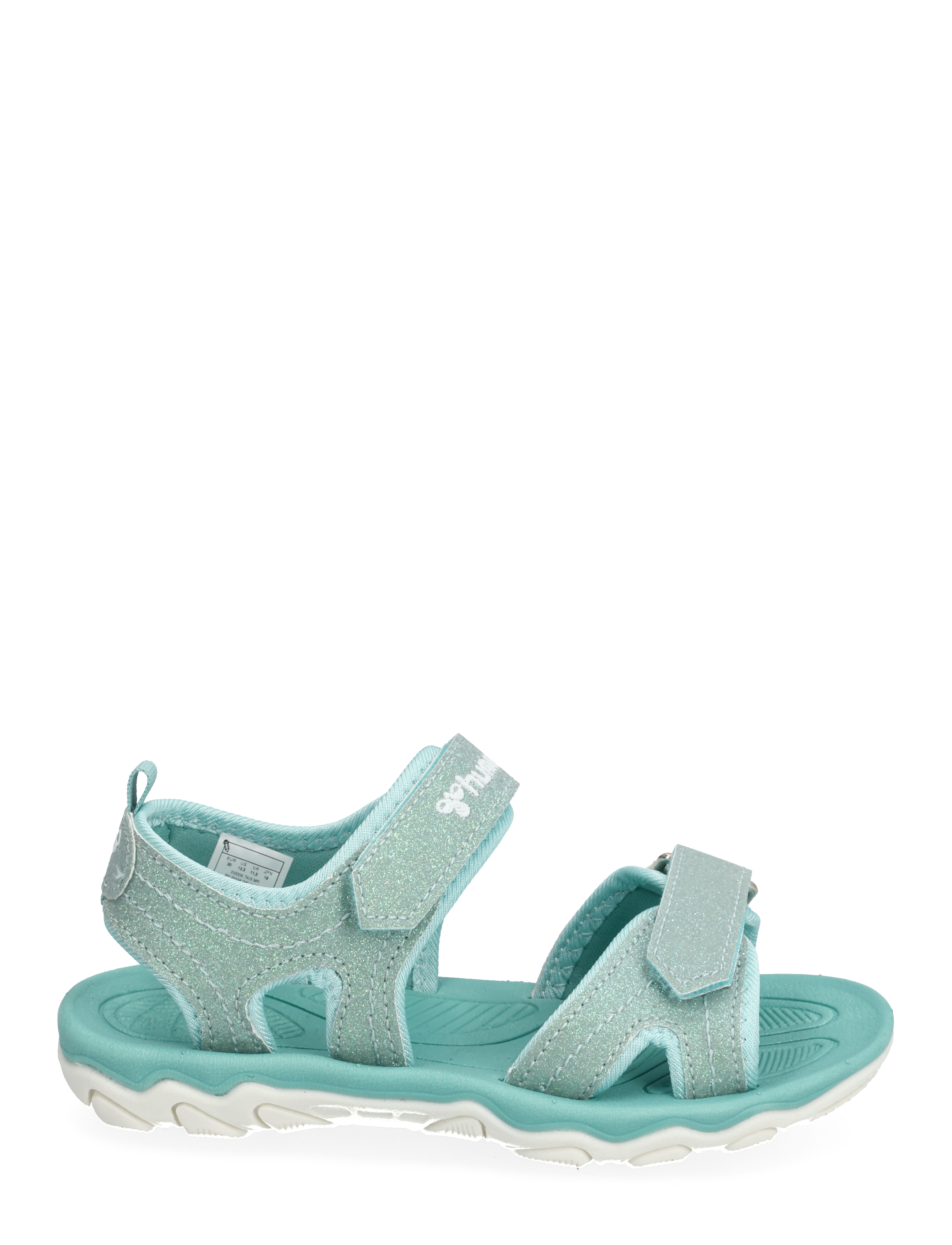Hummel - SANDAL GLITTER JR - gode sommertilbud - blue surf - 1
