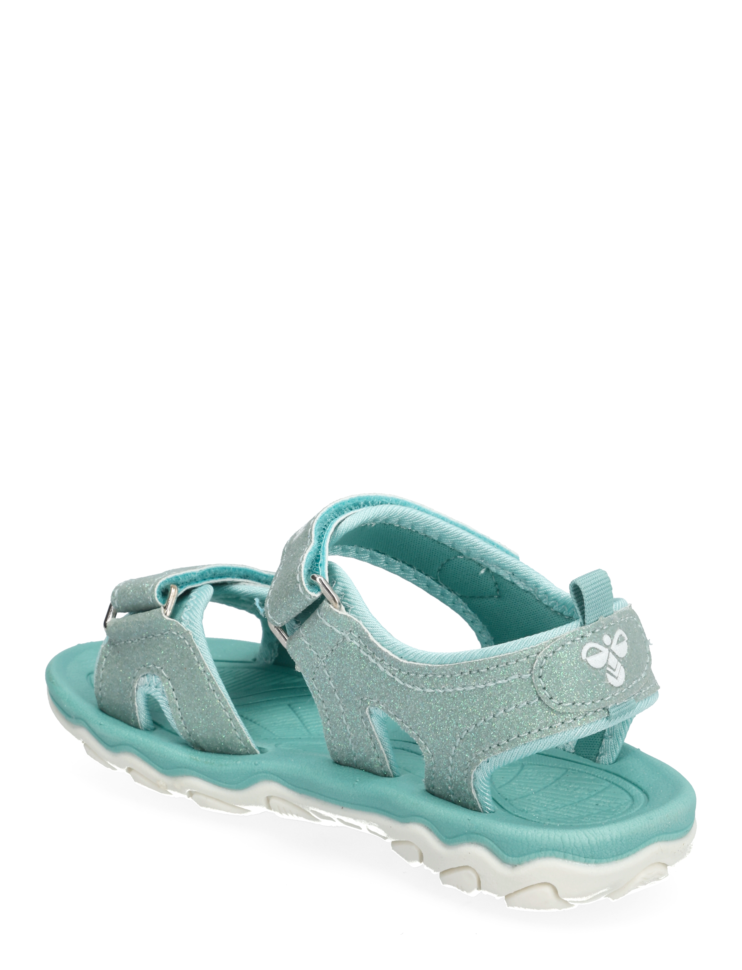 Hummel - SANDAL GLITTER JR - gode sommertilbud - blue surf - 2