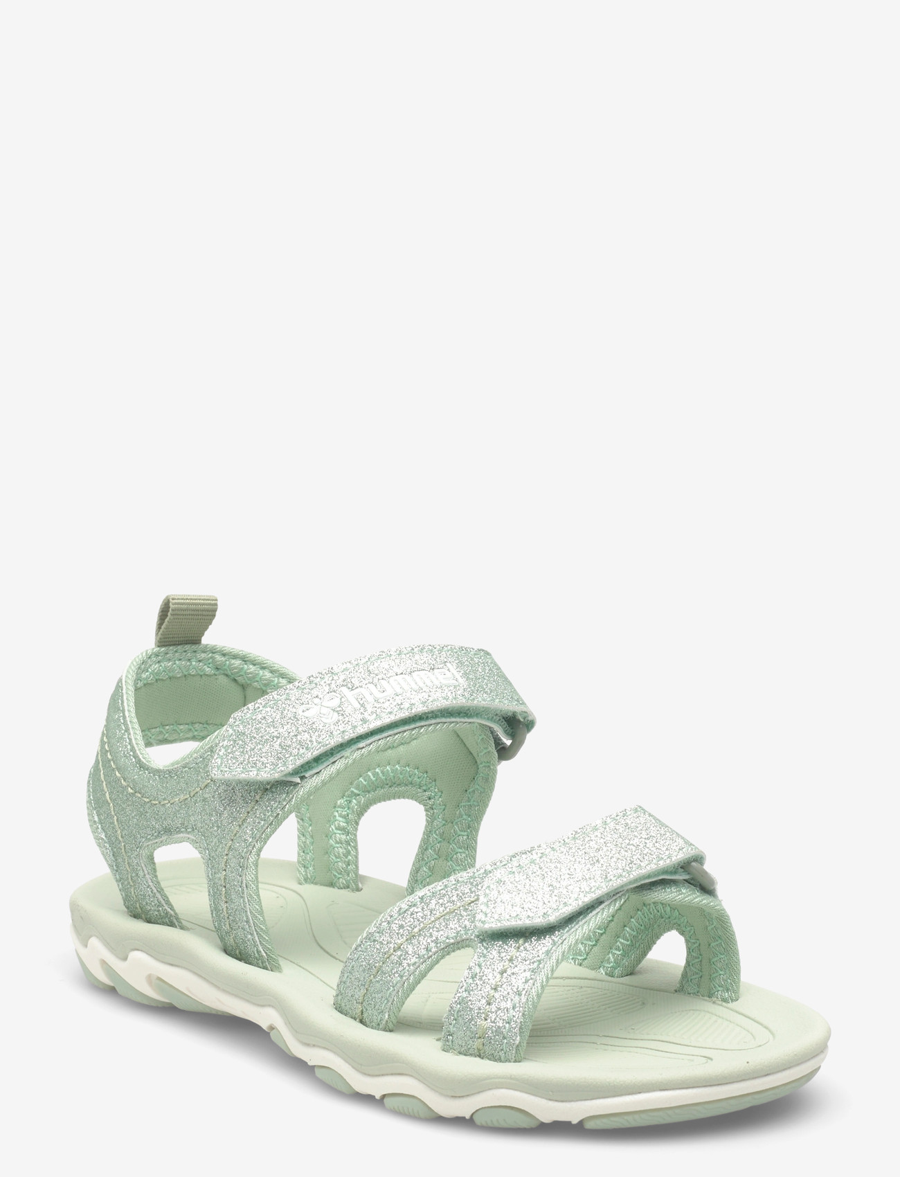Hummel - SANDAL GLITTER JR - schuhe - frosty green - 0