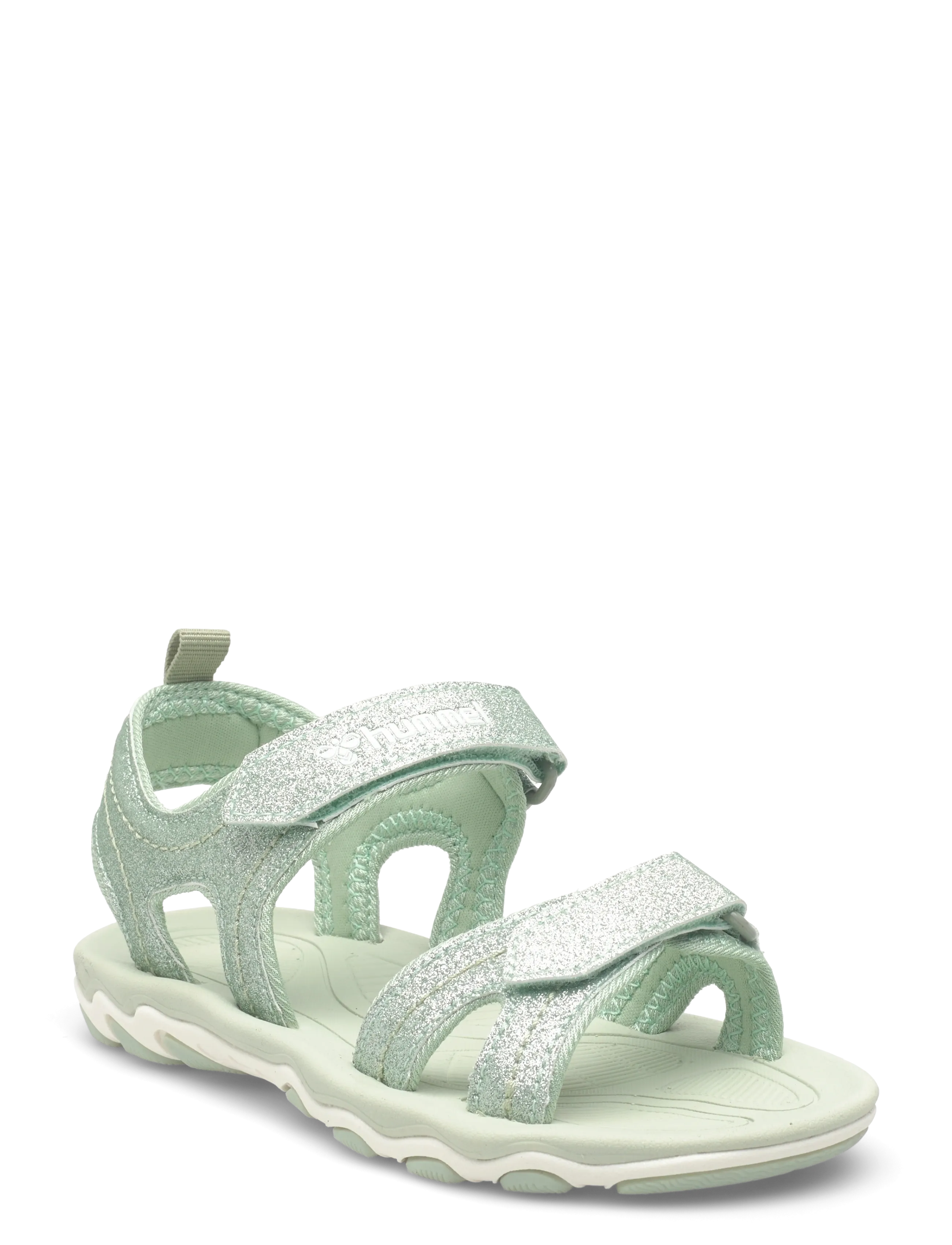 Hummel SANDAL GLITTER JR - Sandaalit - FROSTY GREEN / green