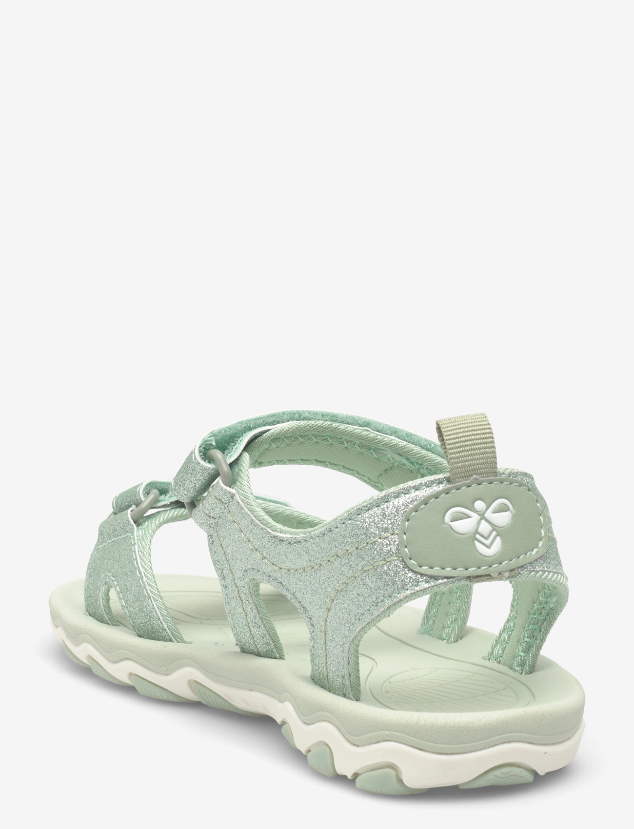 Hummel - SANDAL GLITTER JR - schuhe - frosty green - 1
