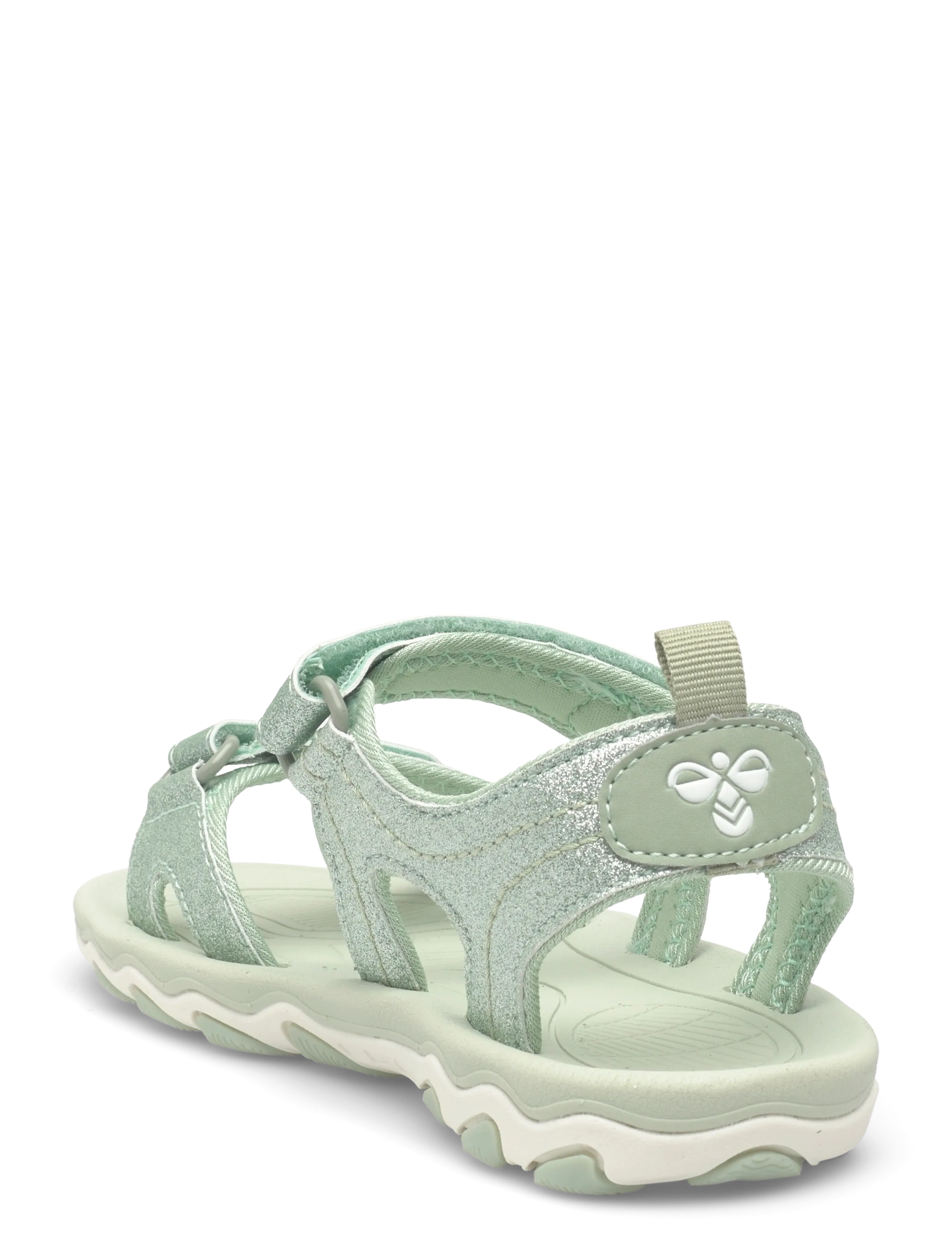 Hummel - SANDAL GLITTER JR - skor - frosty green - 1