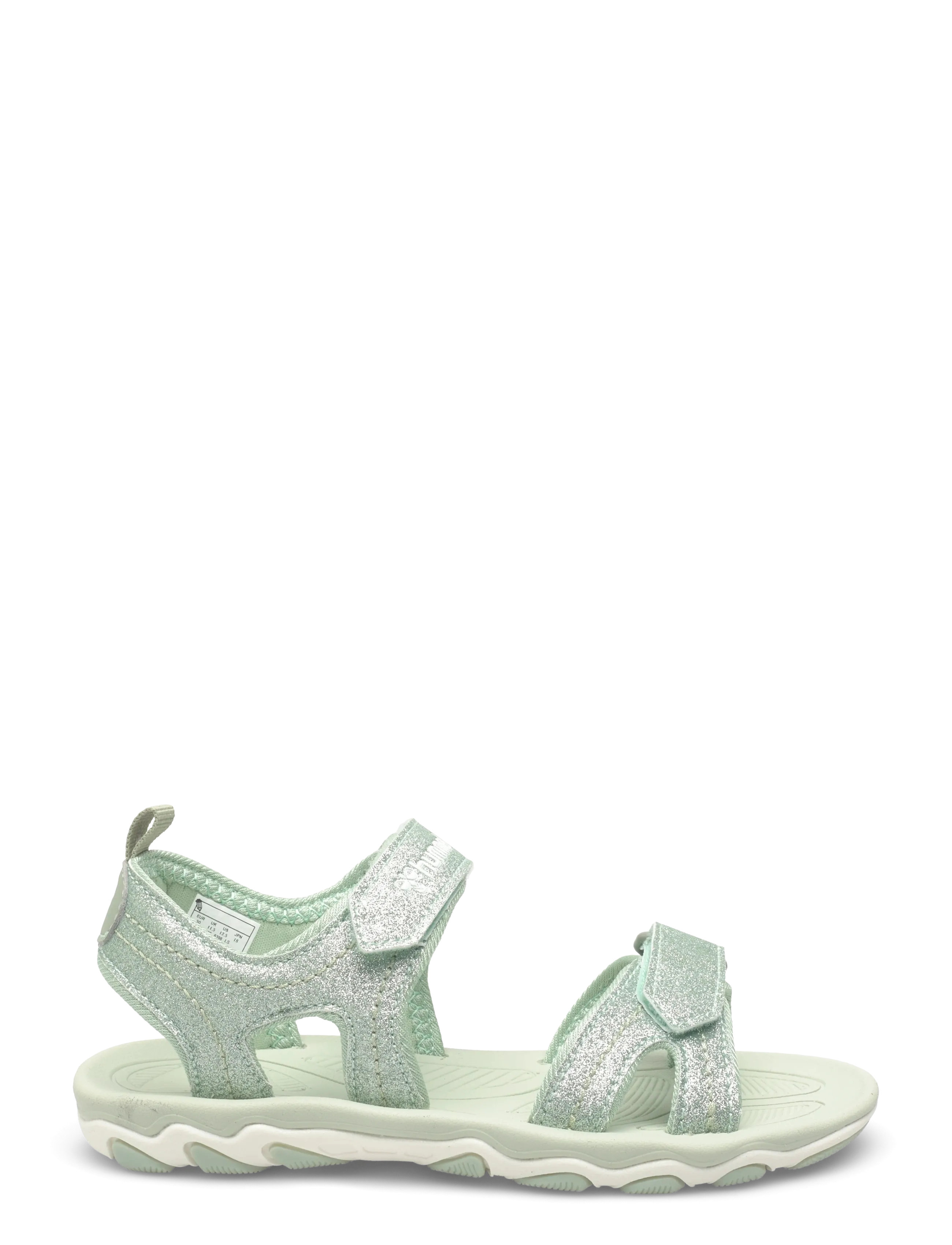 Hummel - SANDAL GLITTER JR - skor - frosty green - 2