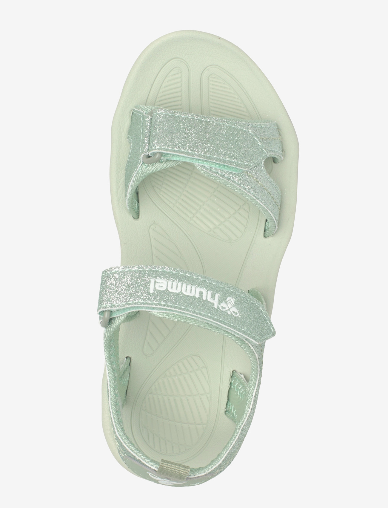 Hummel - SANDAL GLITTER JR - schuhe - frosty green - 3