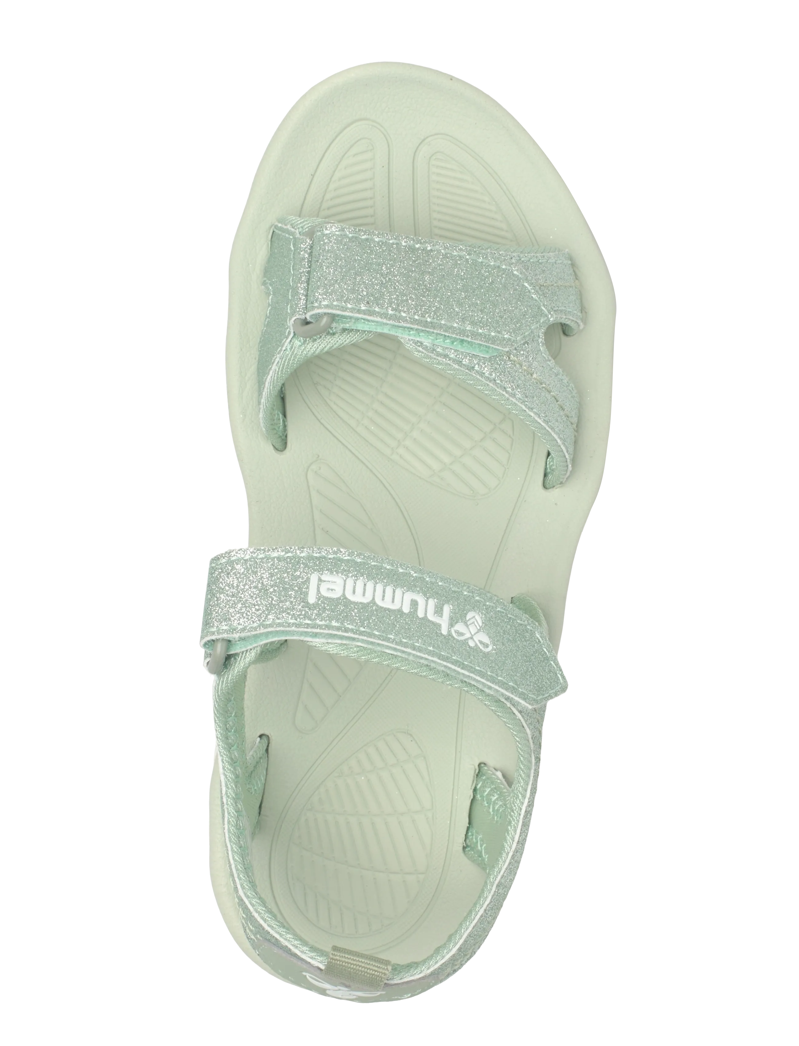 Hummel - SANDAL GLITTER JR - skor - frosty green - 3
