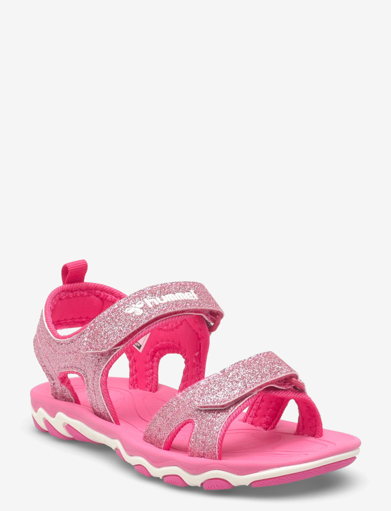 Hummel - SANDAL GLITTER JR - jalanõud - pink flambe - 0