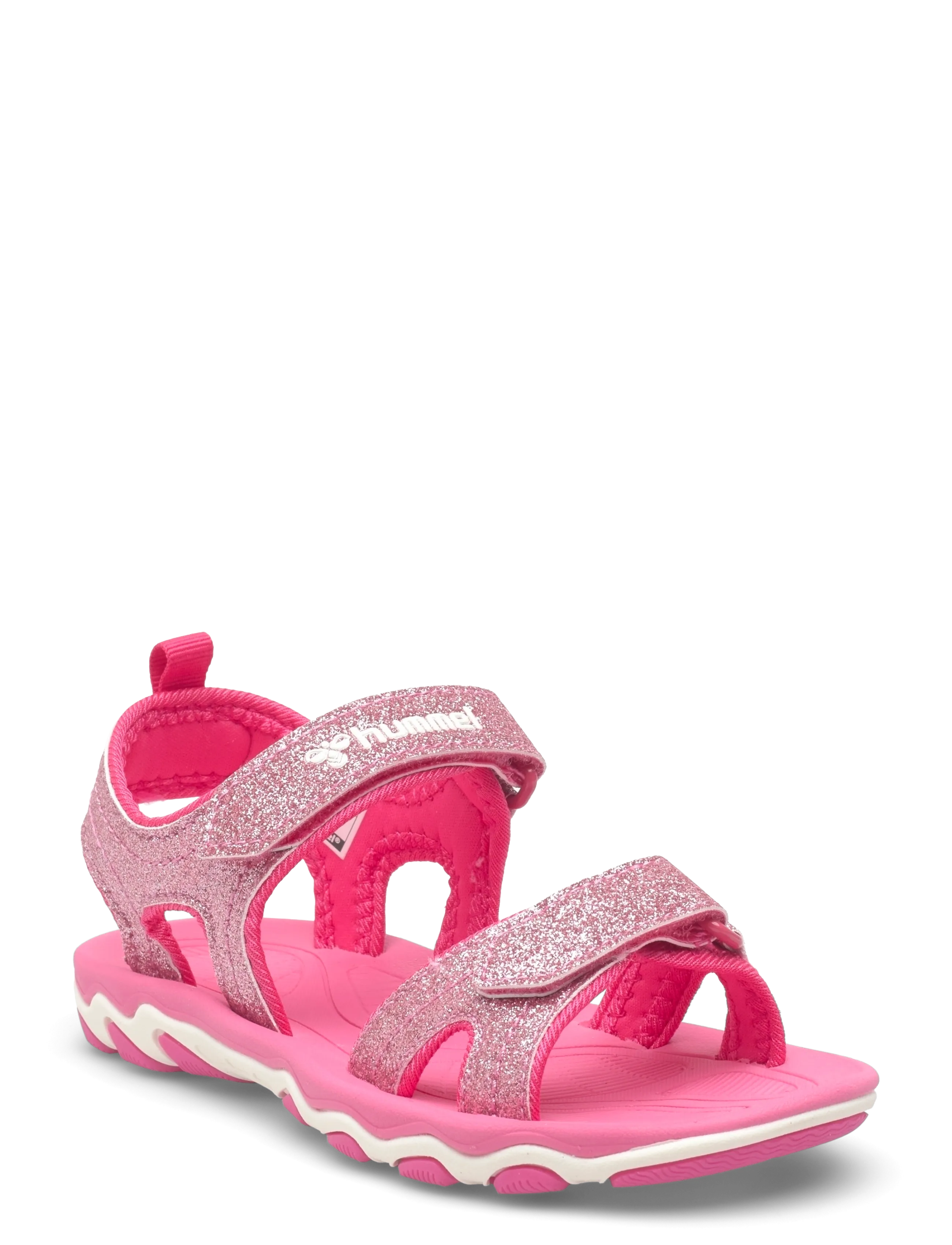 Hummel SANDAL GLITTER JR - Sandaalit - PINK FLAMBE / pink/rose
