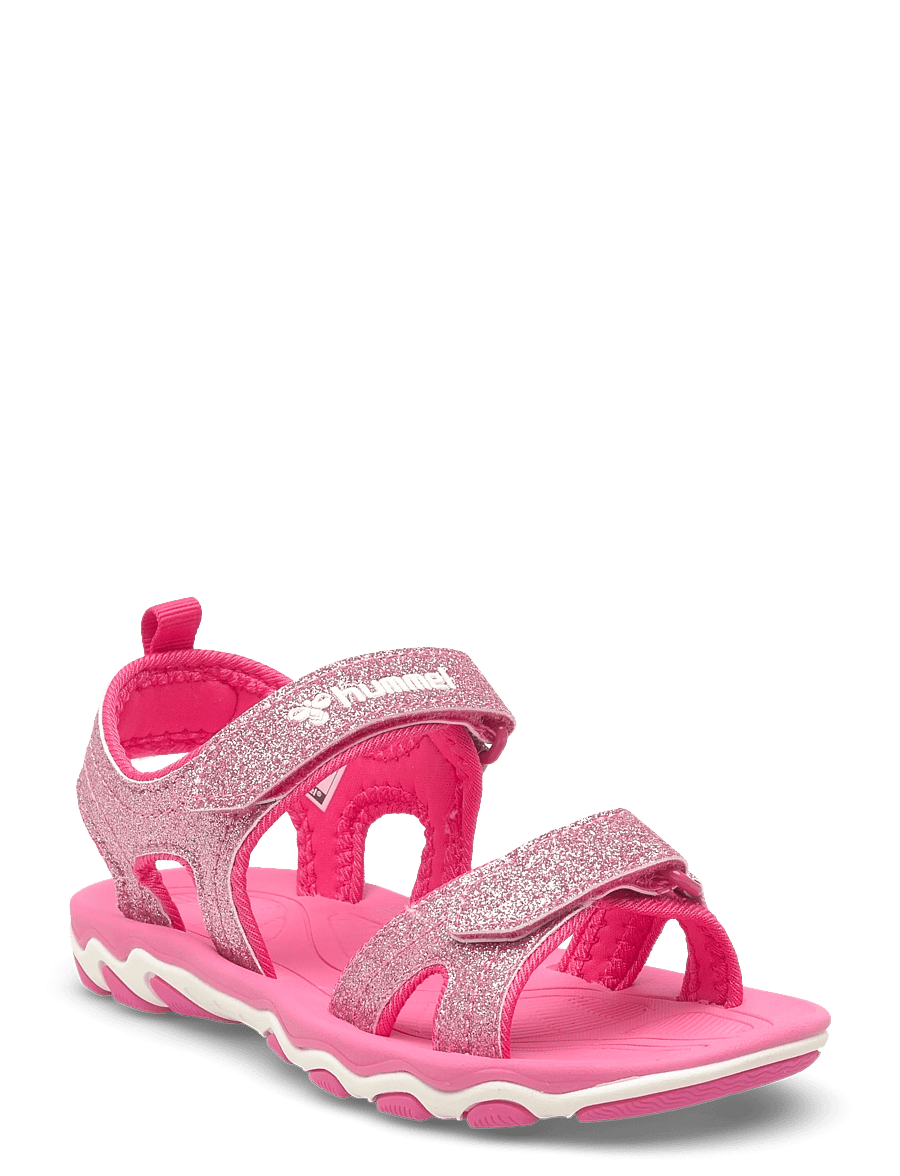Hummel - SANDAL GLITTER JR - jalanõud - pink flambe - 0
