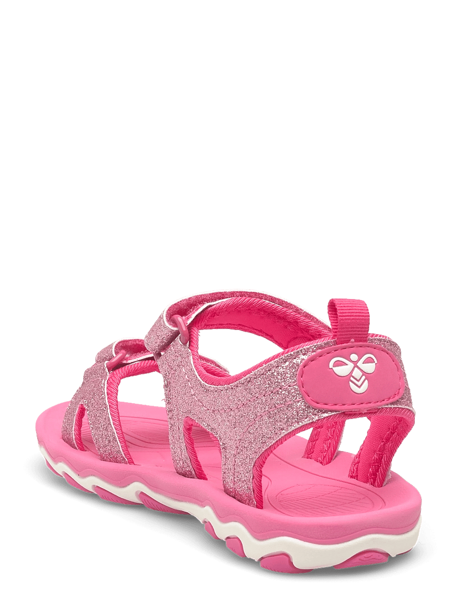 Hummel - SANDAL GLITTER JR - jalanõud - pink flambe - 1