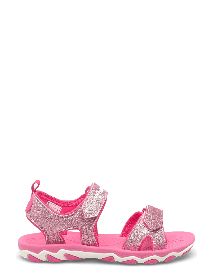 Hummel - SANDAL GLITTER JR - jalanõud - pink flambe - 2