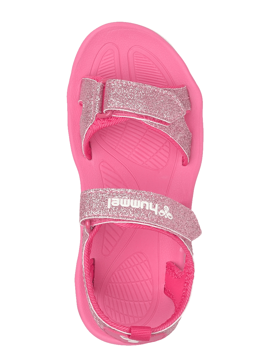 Hummel - SANDAL GLITTER JR - jalanõud - pink flambe - 3