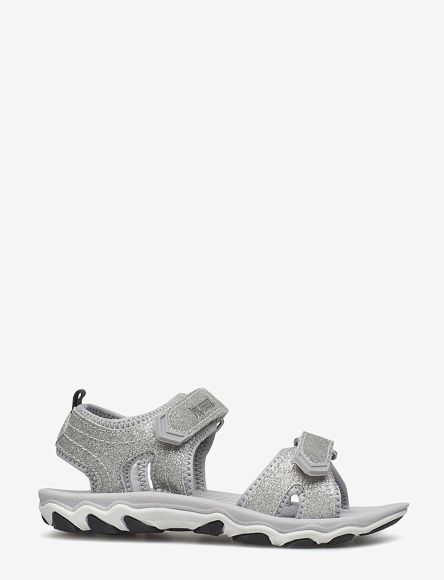 Hummel - SANDAL GLITTER JR - jalanõud - silver - 1