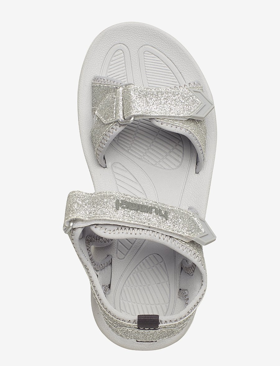Hummel - SANDAL GLITTER JR - jalanõud - silver - 3