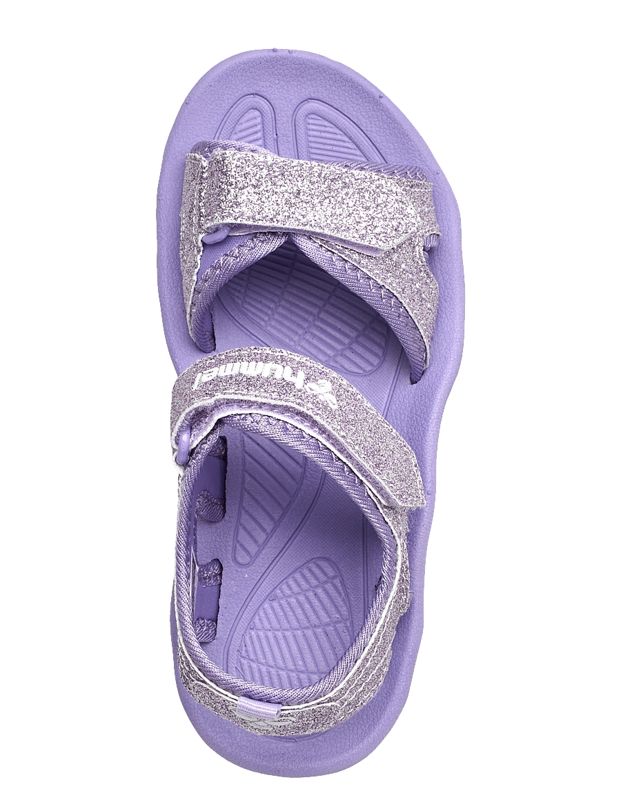 Hummel - SANDAL GLITTER JR - jalanõud - violet tulip - 3