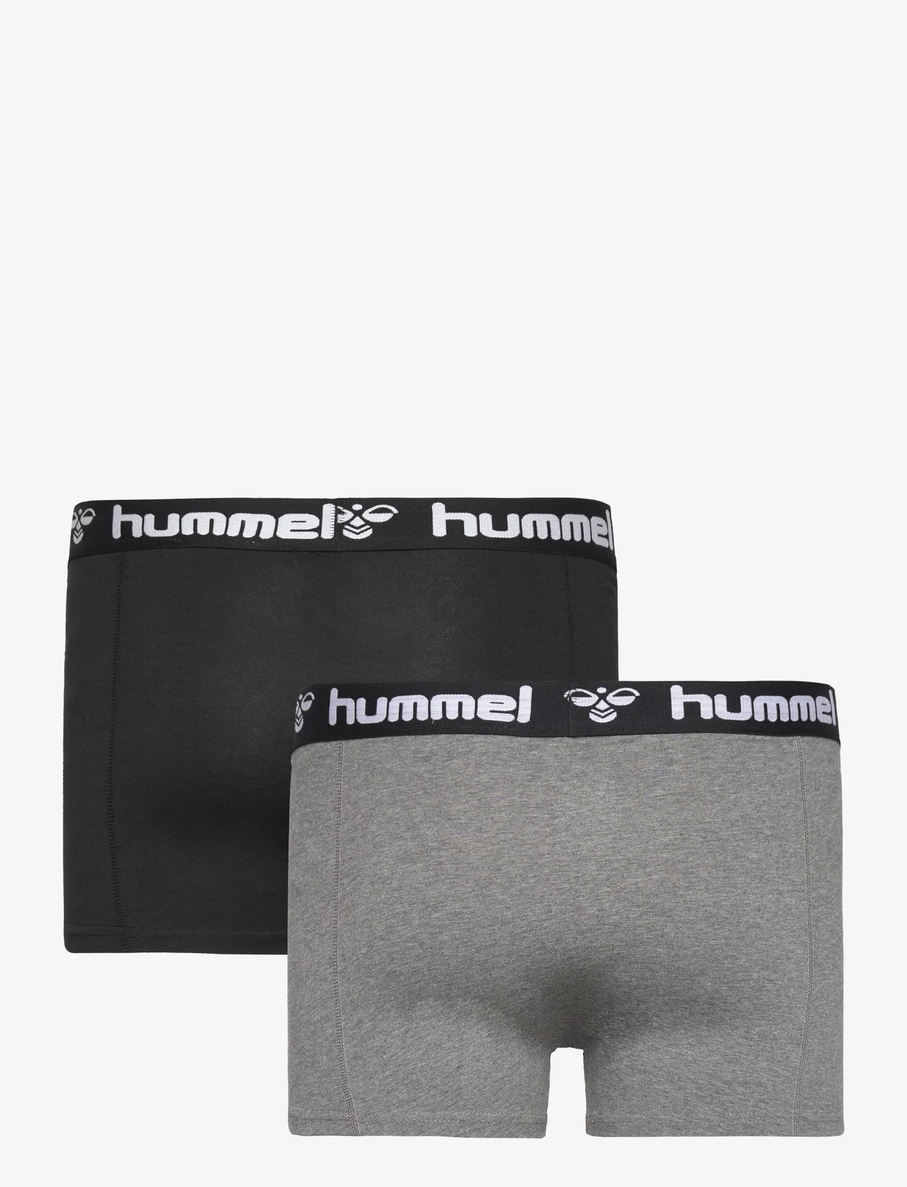 Hummel - HMLMARS 2PACK BOXERS - laveste priser - dark grey melange/black - 1