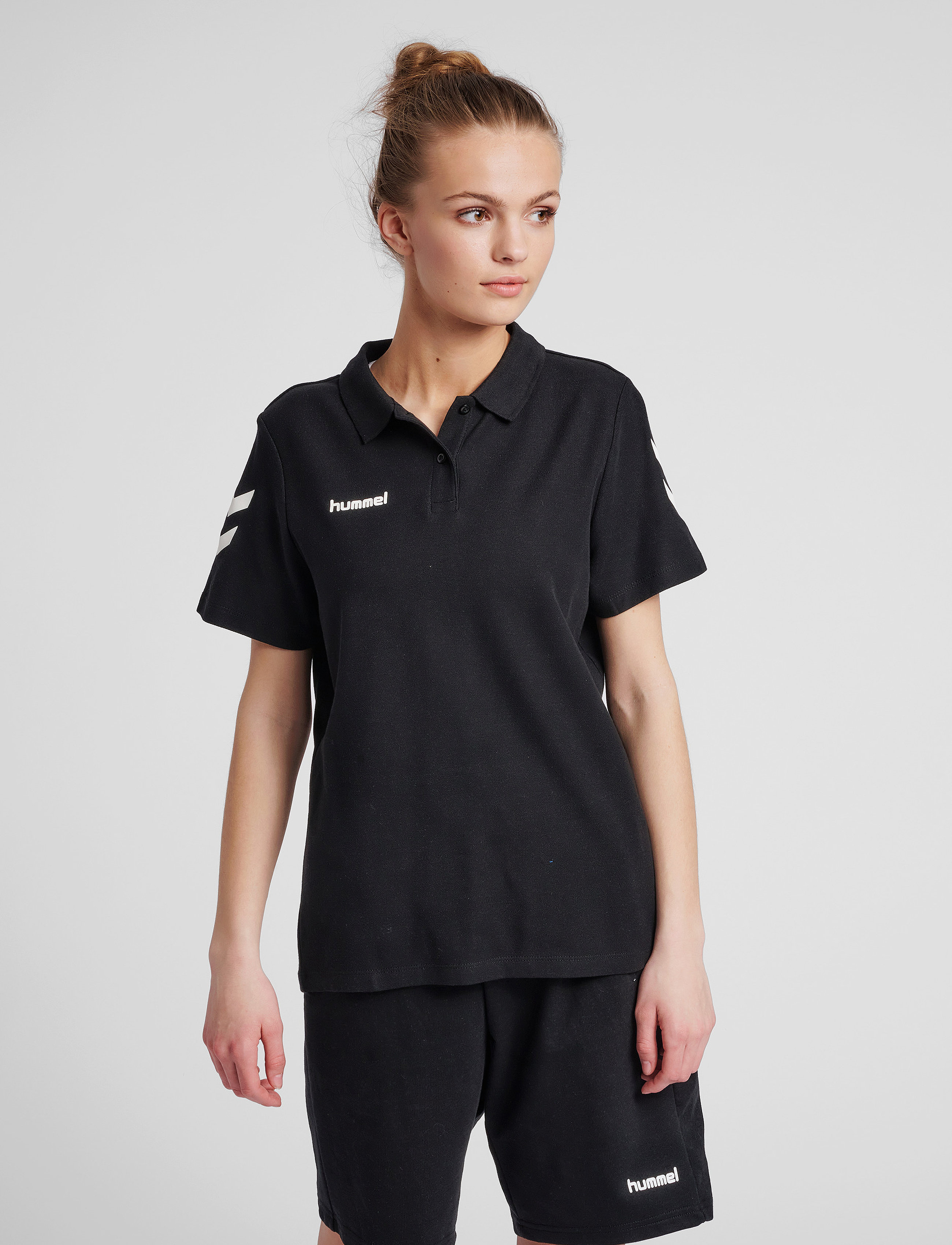 Hummel - HMLGO COTTON POLO WOMAN - black - 3