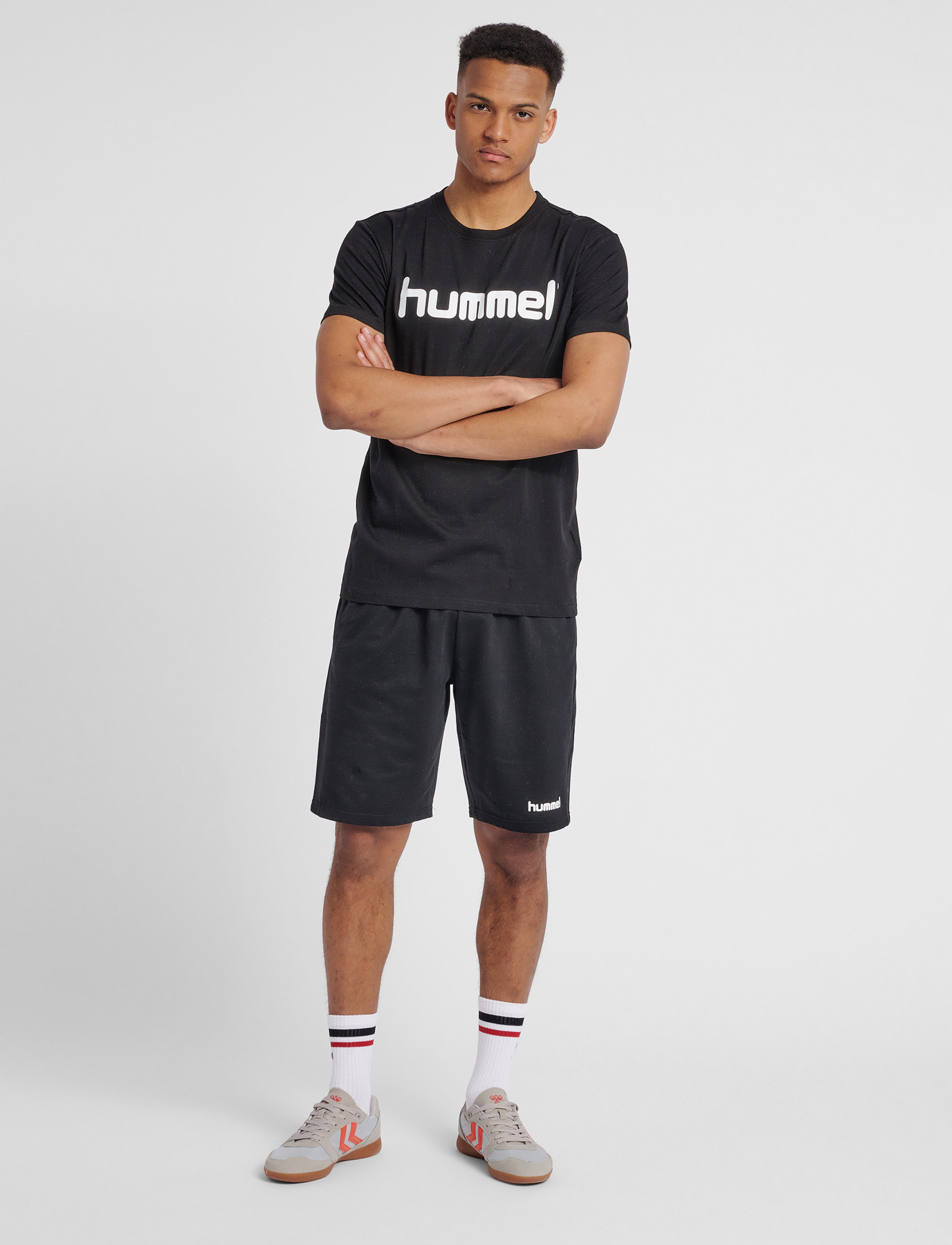 Hummel - HMLGO COTTON BERMUDA SHORTS - black - 4