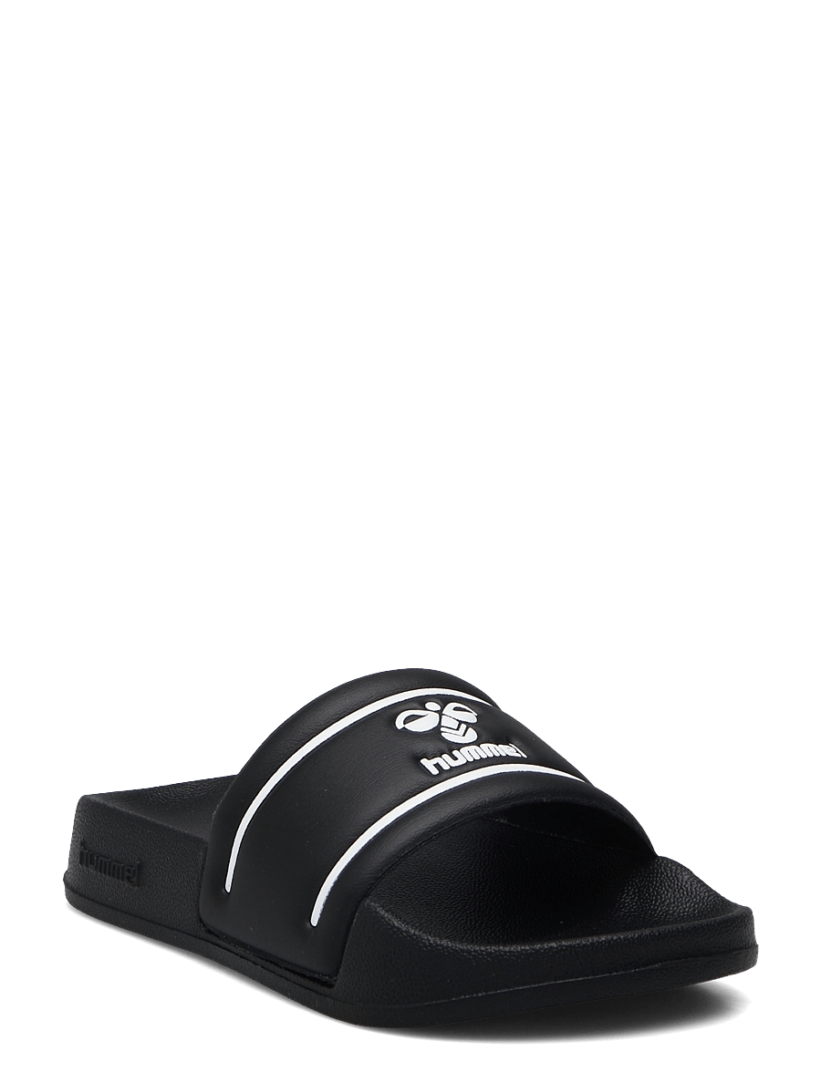 Hummel - POOL SLIDE JR - basseiniplätud - black/white - 0