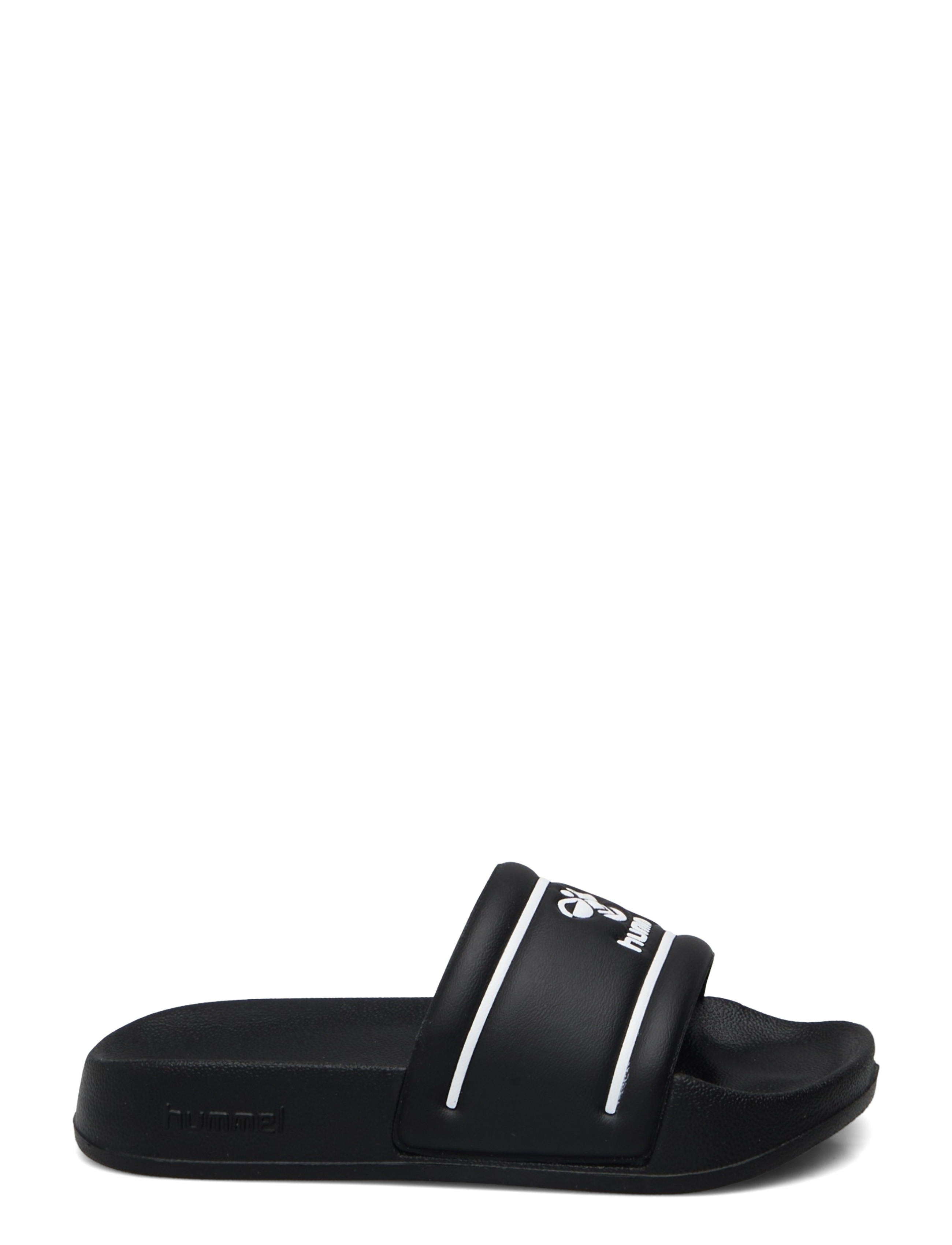 Hummel - POOL SLIDE JR - badelatschen - black/white - 1