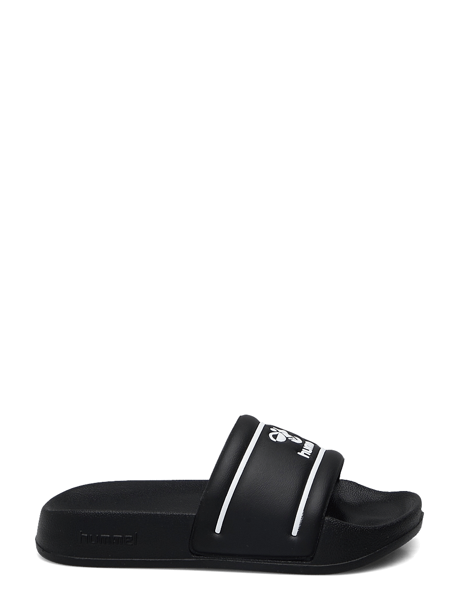 Hummel - POOL SLIDE JR - basseiniplätud - black/white - 1