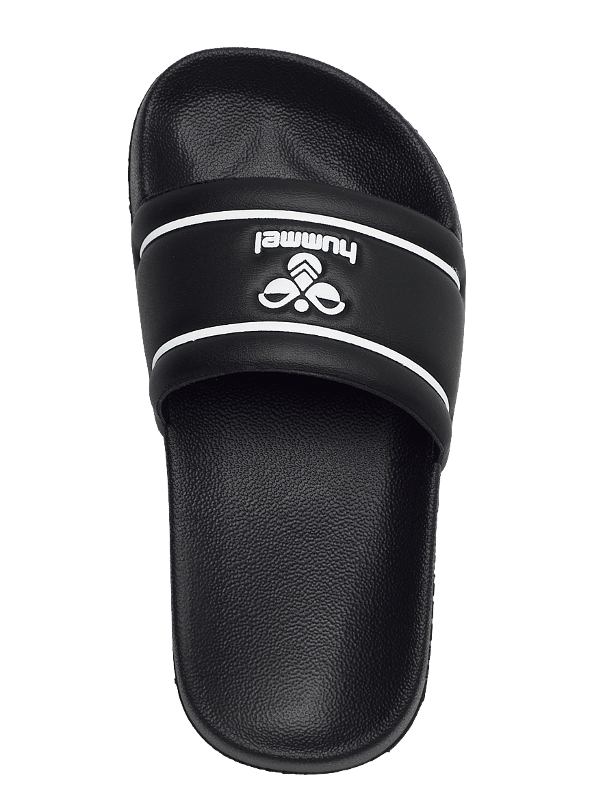 Hummel - POOL SLIDE JR - basseiniplätud - black/white - 3