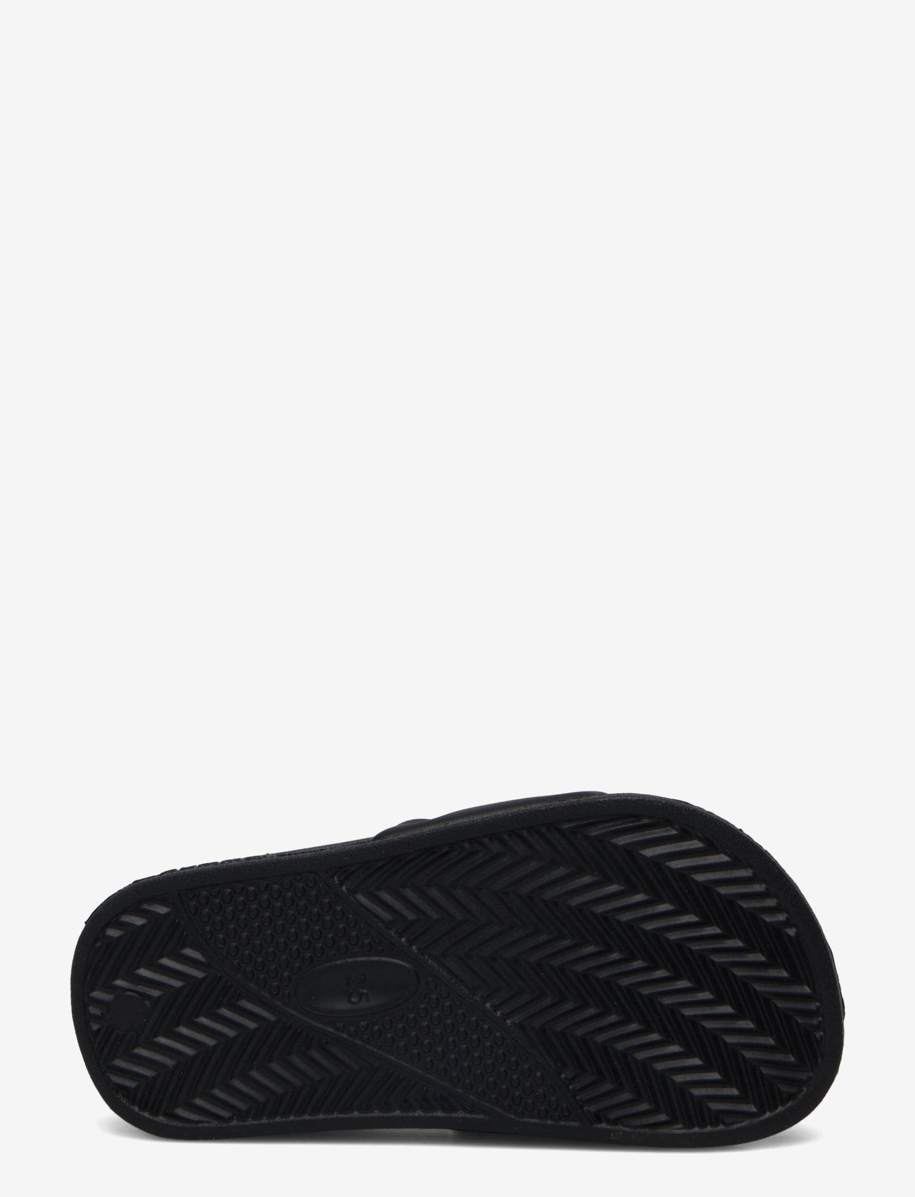 Hummel - POOL SLIDE JR - badtofflor - black/white - 4