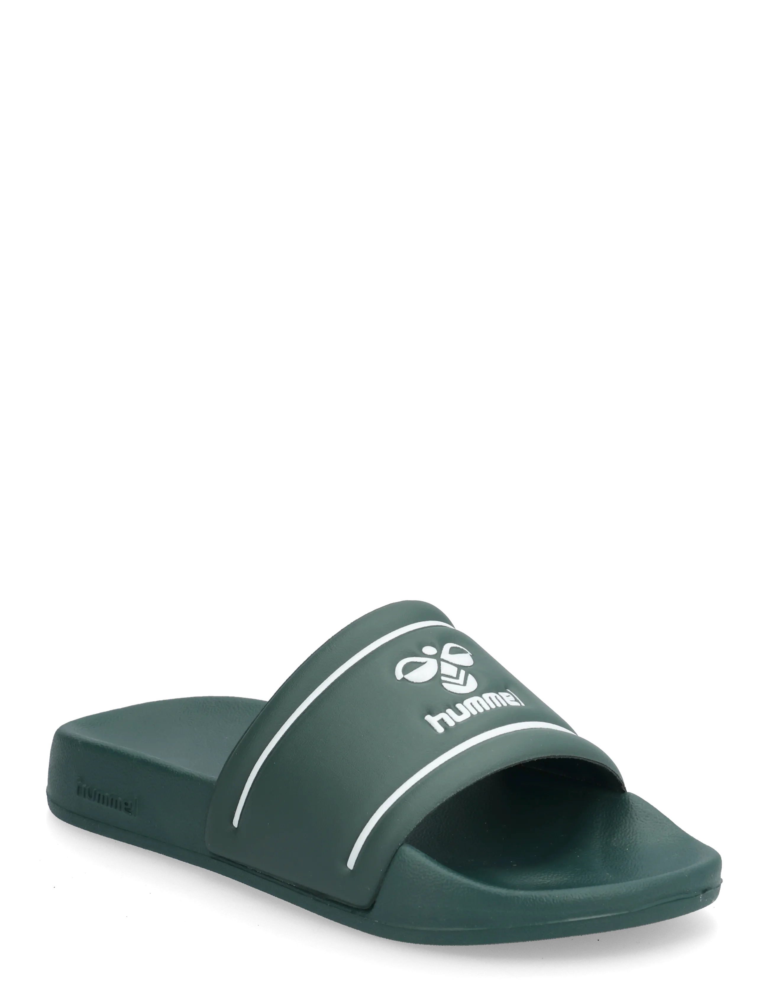 Hummel POOL SLIDE JR - Hummel - JUNE BUG / green