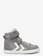 Hummel - SLIMMER STADIL LEATHER HIGH JR - sneakers med høyt skaft - alloy - 1