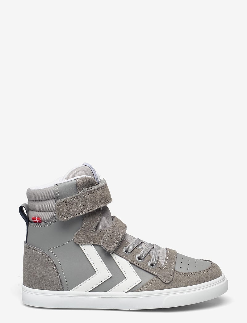 Hummel - SLIMMER STADIL LEATHER HIGH JR - høje sneakers - alloy - 1