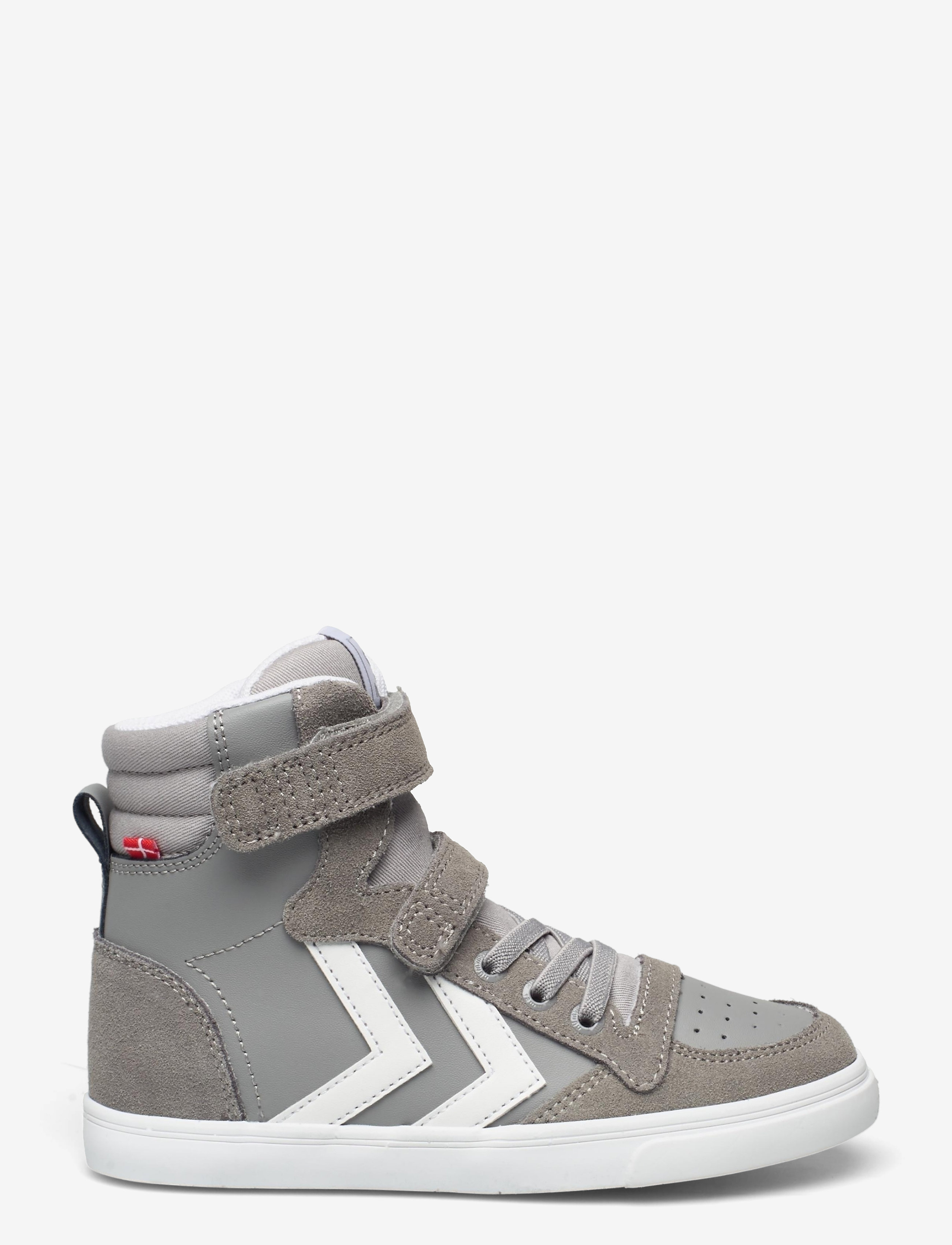 Hummel - SLIMMER STADIL LEATHER HIGH JR - baskets montantes - alloy - 1