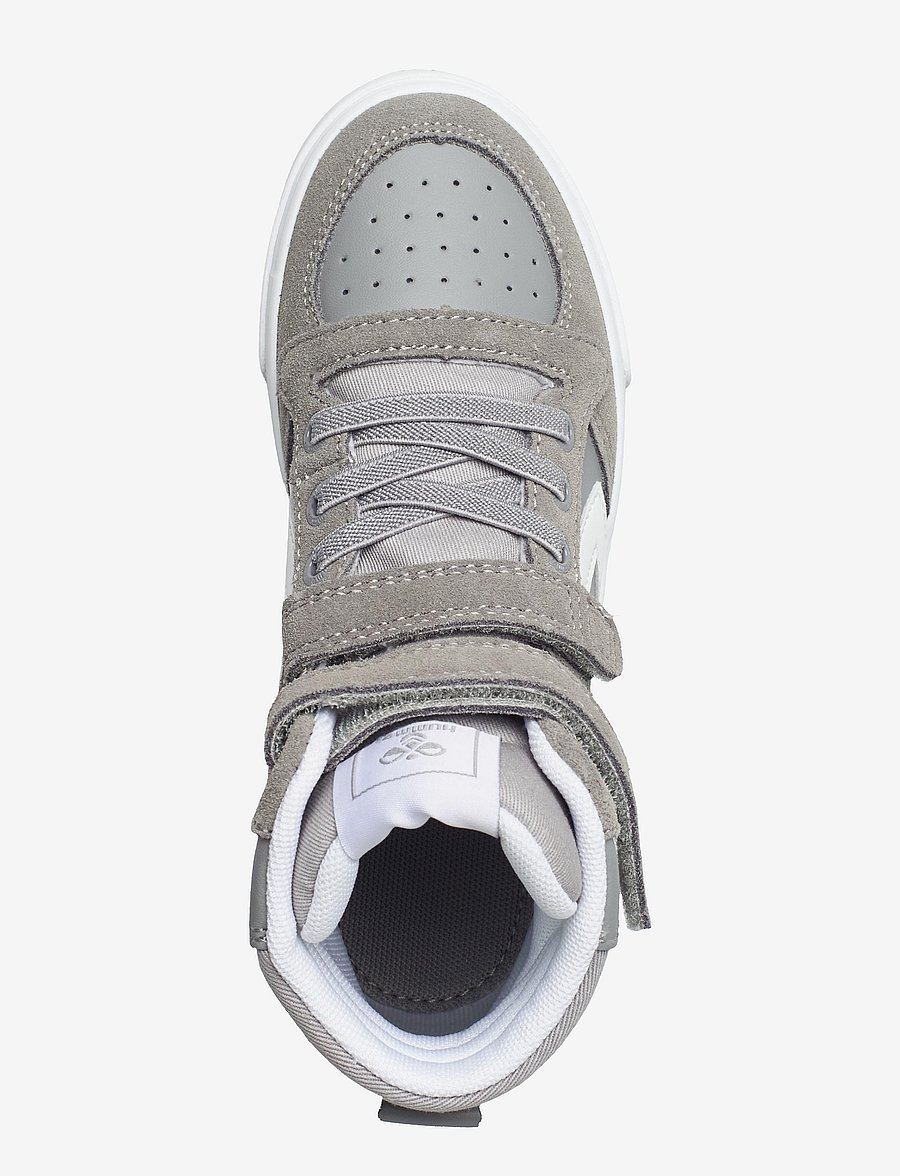 Hummel - SLIMMER STADIL LEATHER HIGH JR - baskets montantes - alloy - 3