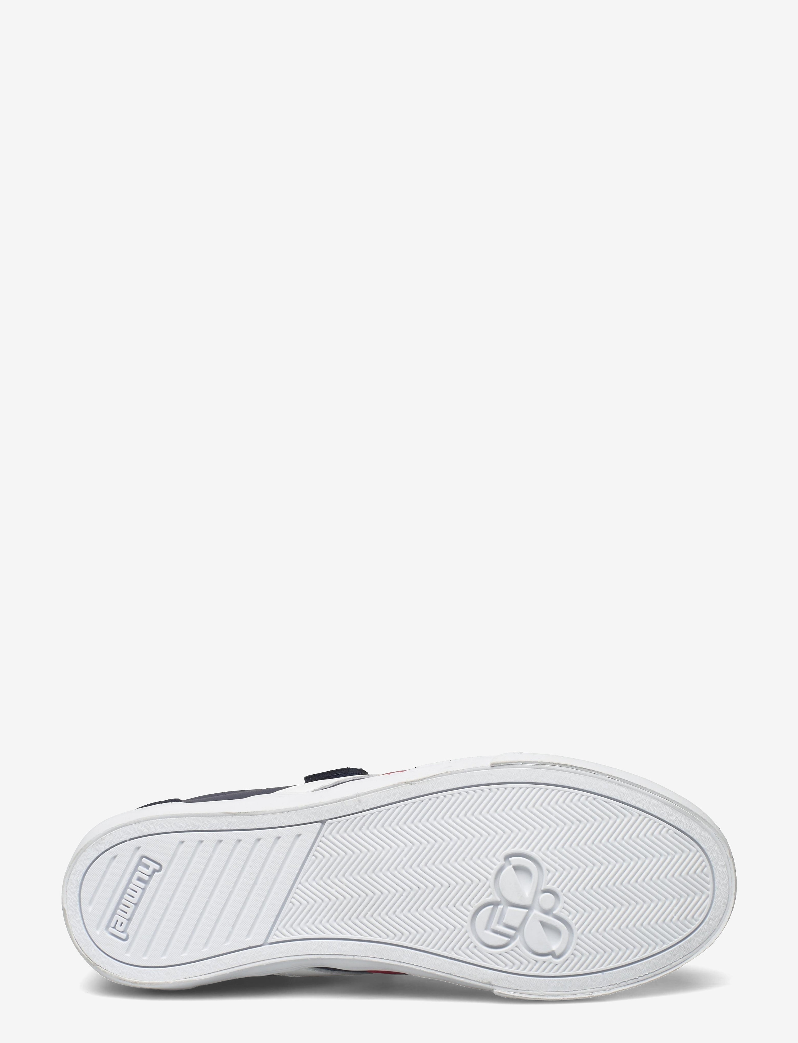 Hummel - SLIMMER STADIL LEATHER LOW JR - låga sneakers - peacoat - 4