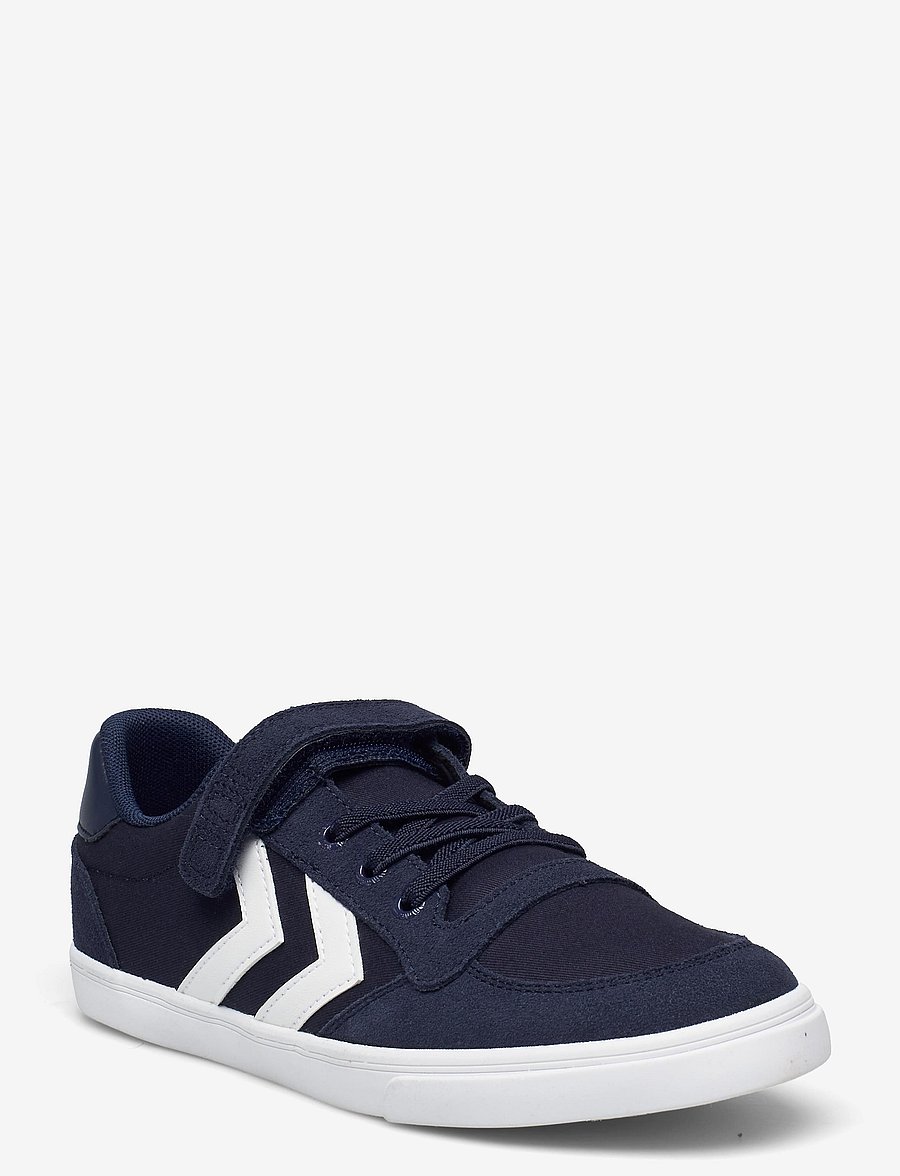 Hummel - SLIMMER STADIL LOW JR - låga sneakers - dress blue - 0
