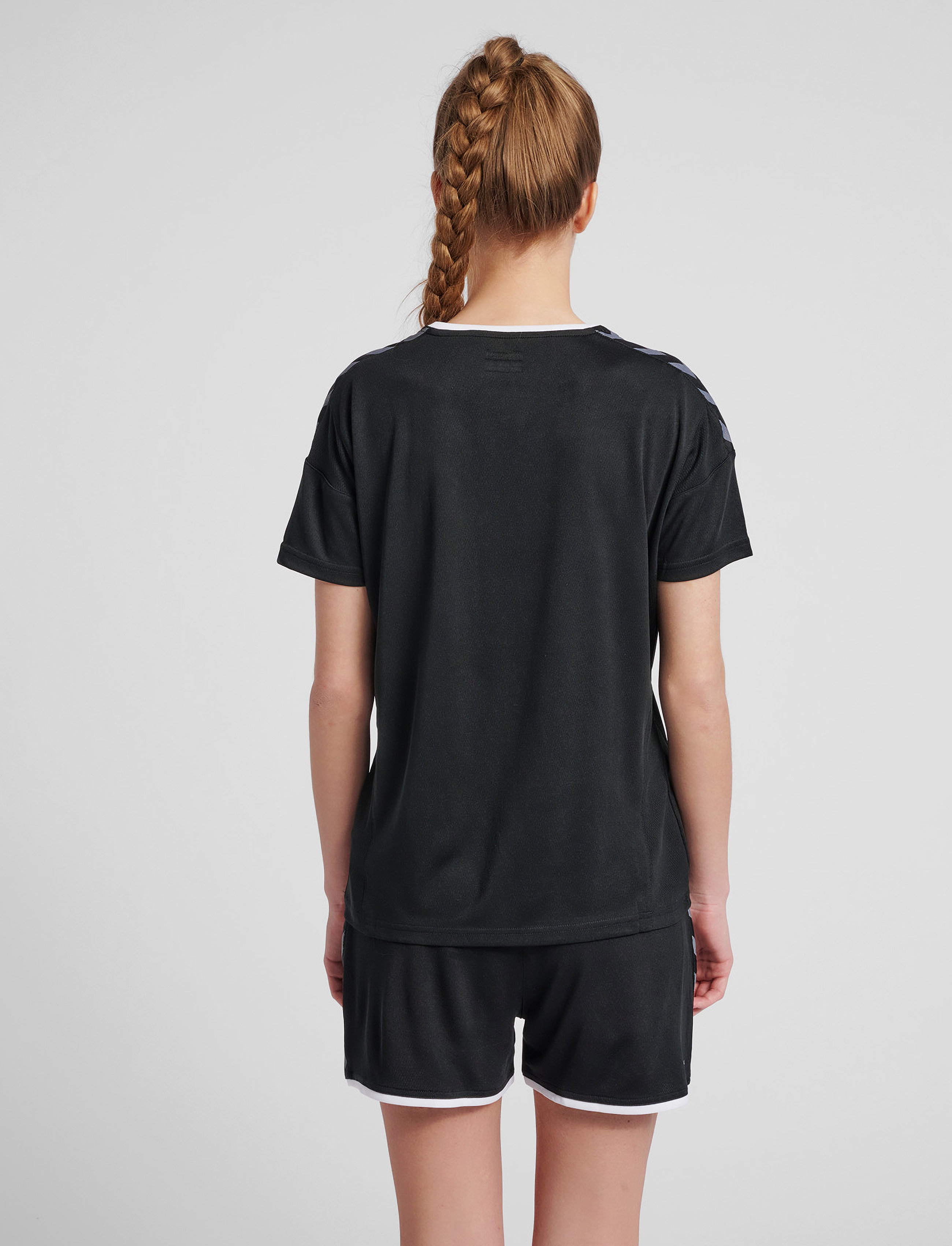 Hummel - hmlAUTHENTIC POLY JERSEY WOMAN S/S - black/white - 5