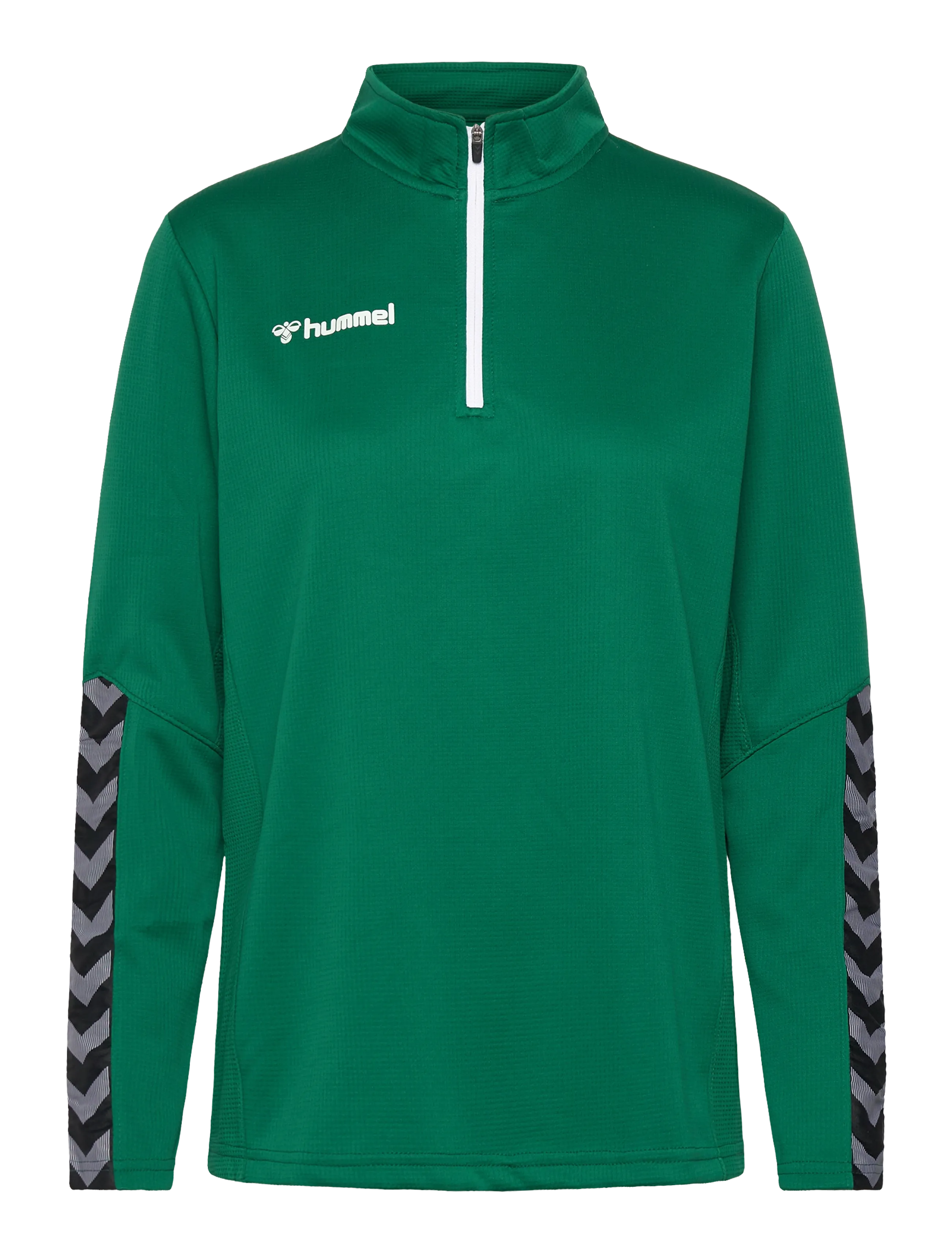 hmlAUTHENTIC HALF ZIP SWEATSHIRT WOMAN - EVERGREEN