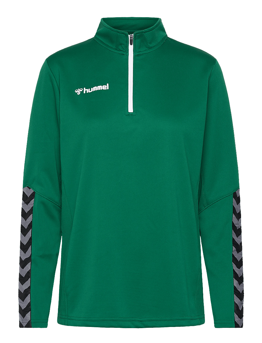 Hummel - hmlAUTHENTIC HALF ZIP SWEATSHIRT WOMAN - Överdelar - evergreen - 0