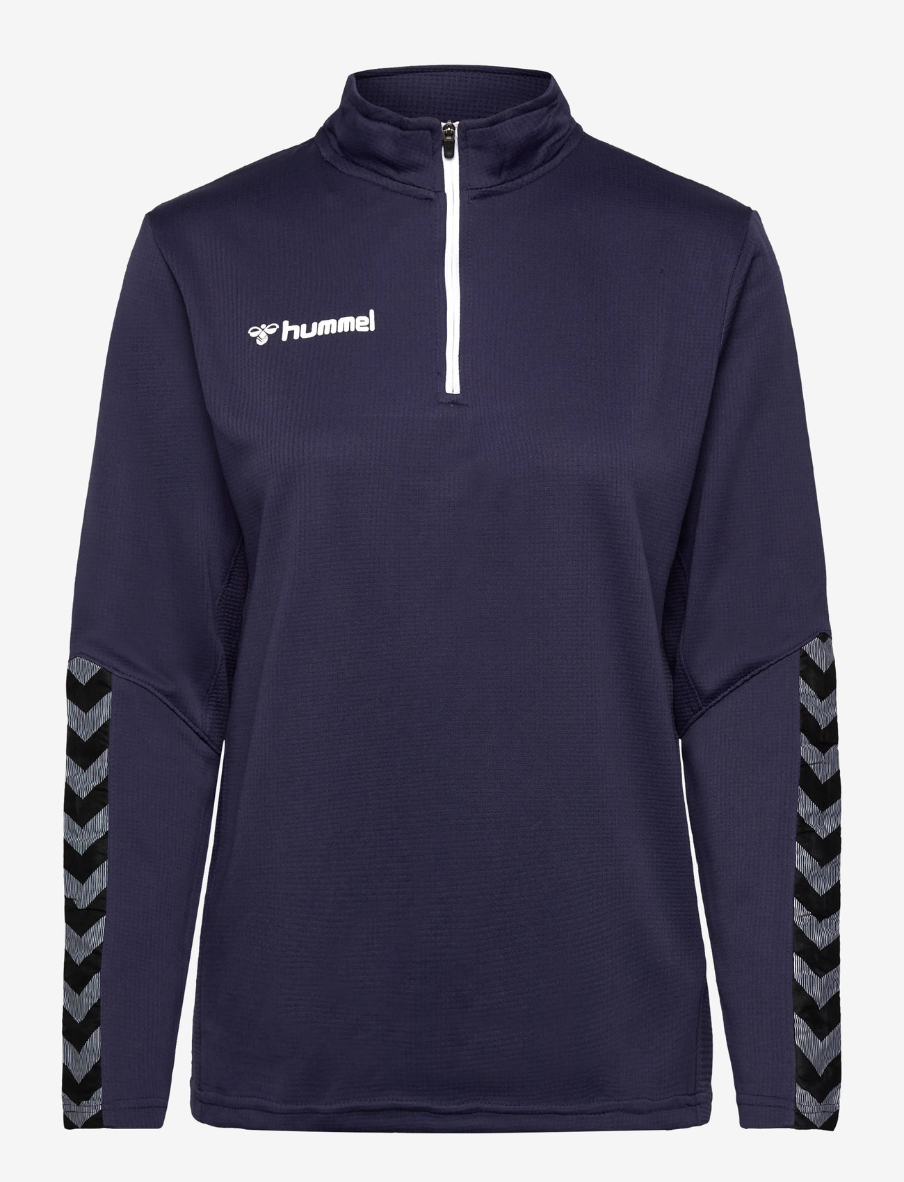 Hummel - hmlAUTHENTIC HALF ZIP SWEATSHIRT WOMAN - laveste priser - marine - 0