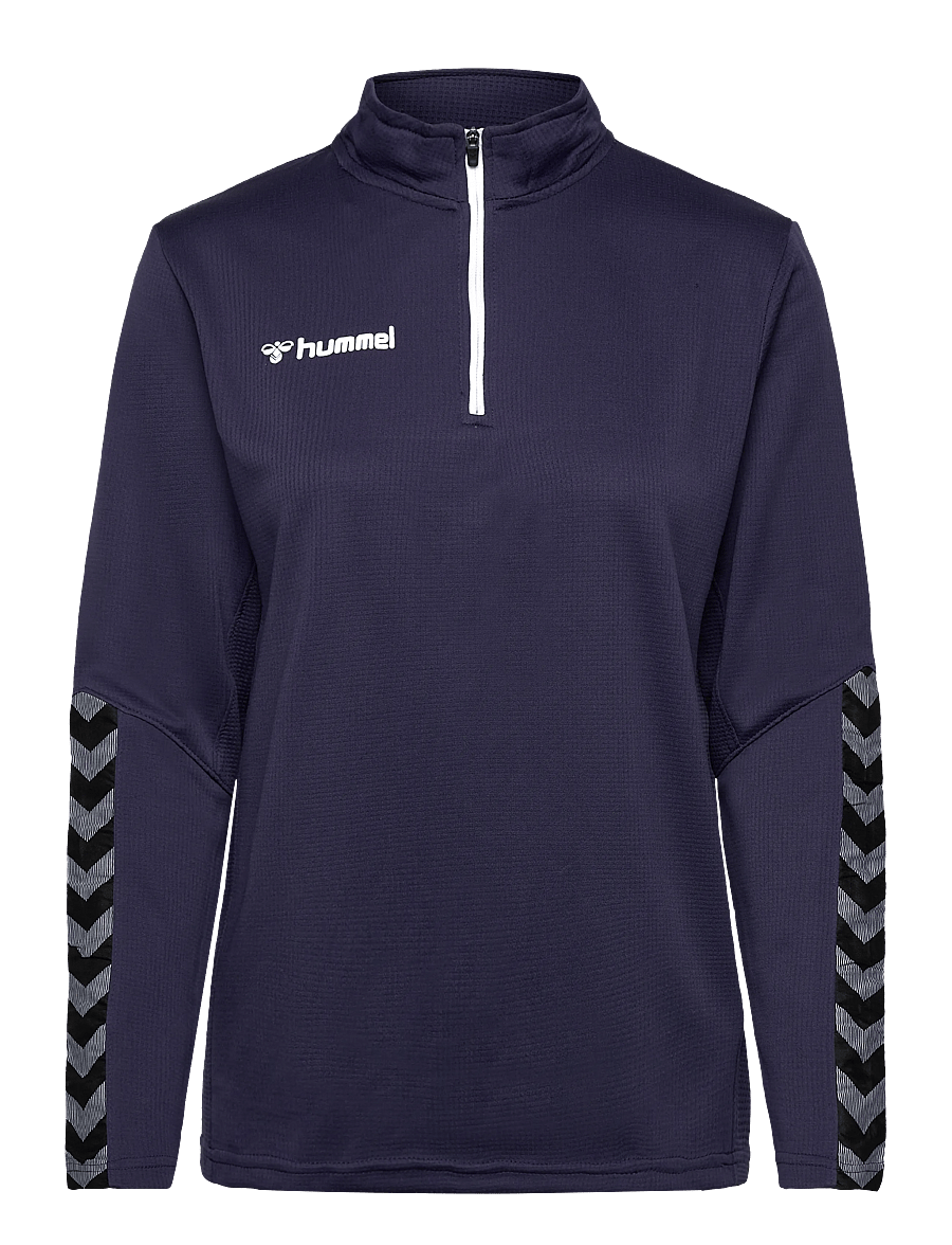 Hummel - hmlAUTHENTIC HALF ZIP SWEATSHIRT WOMAN - peysur - marine - 0