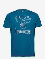 T-Shirt Hummel HmlPeter - Maglia In Cotone Con Stampa Logo Ape, Vestibilità Regolare, Uomo E Donna - Foto 9