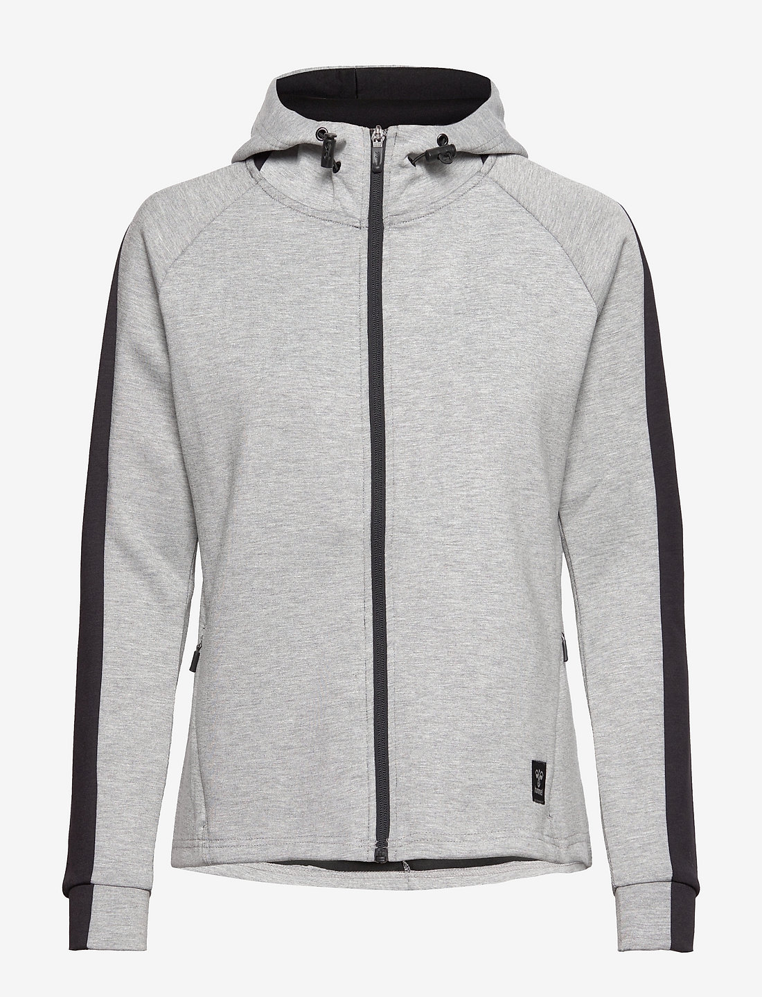Hummel - hmlESSI ZIP HOODIE - huvtröjor - grey melange - 1
