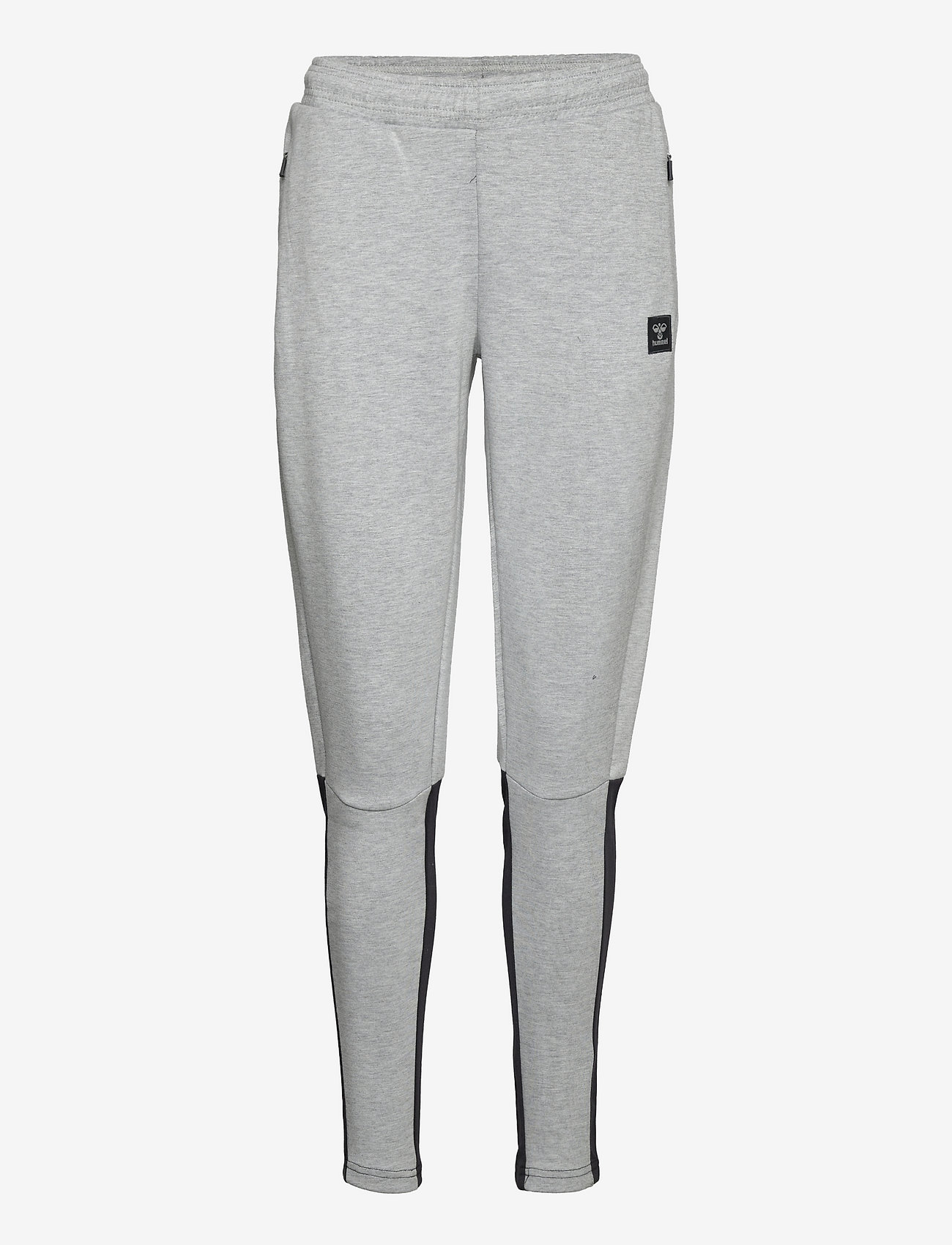 Hummel - hmlESSI TAPERED PANTS - grey melange - 0